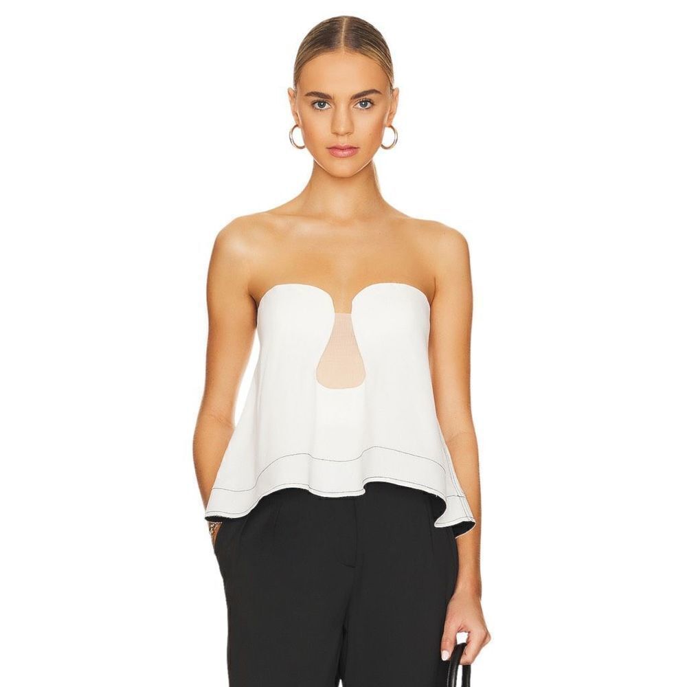 L'Academie Vera Top in White‎